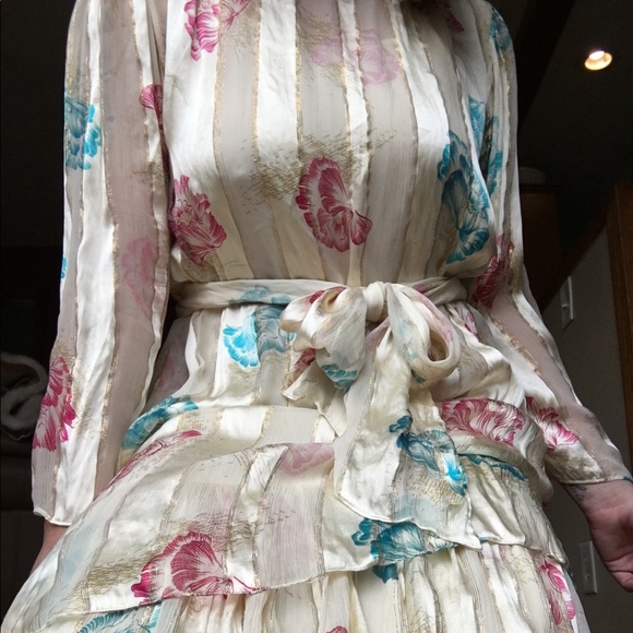Vintage 100% Silk Dress by The Silk Farm - Picture 2 of 8